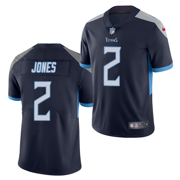 Men's Navy Tennessee Titans #2 Julio Jones Vapor Untouchable Stitched Jersey